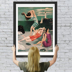 Abstrakte Frauen am Meer Diamond Painting