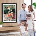 Abstrakte Frauen am Meer Diamond Painting