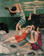 Abstrakte Frauen am Meer Diamond Painting