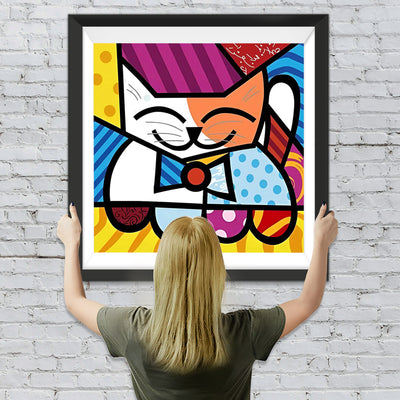 Abstrakte Katze Diamond Painting