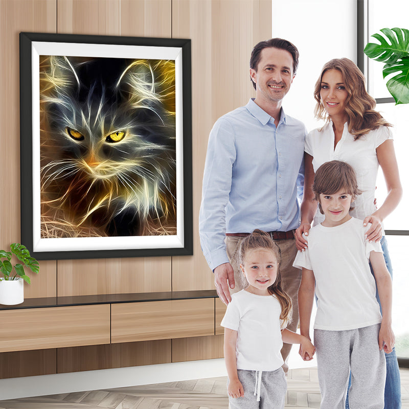 Abstrakte Katze Diamond Painting