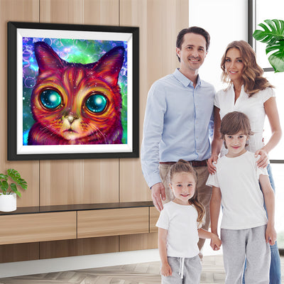 Abstrakte Katze Diamond Painting