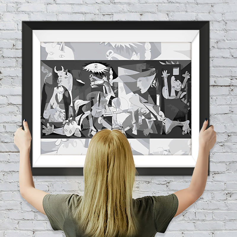 Abstrakte Kunst in Schwarz und Weiß Diamond Painting