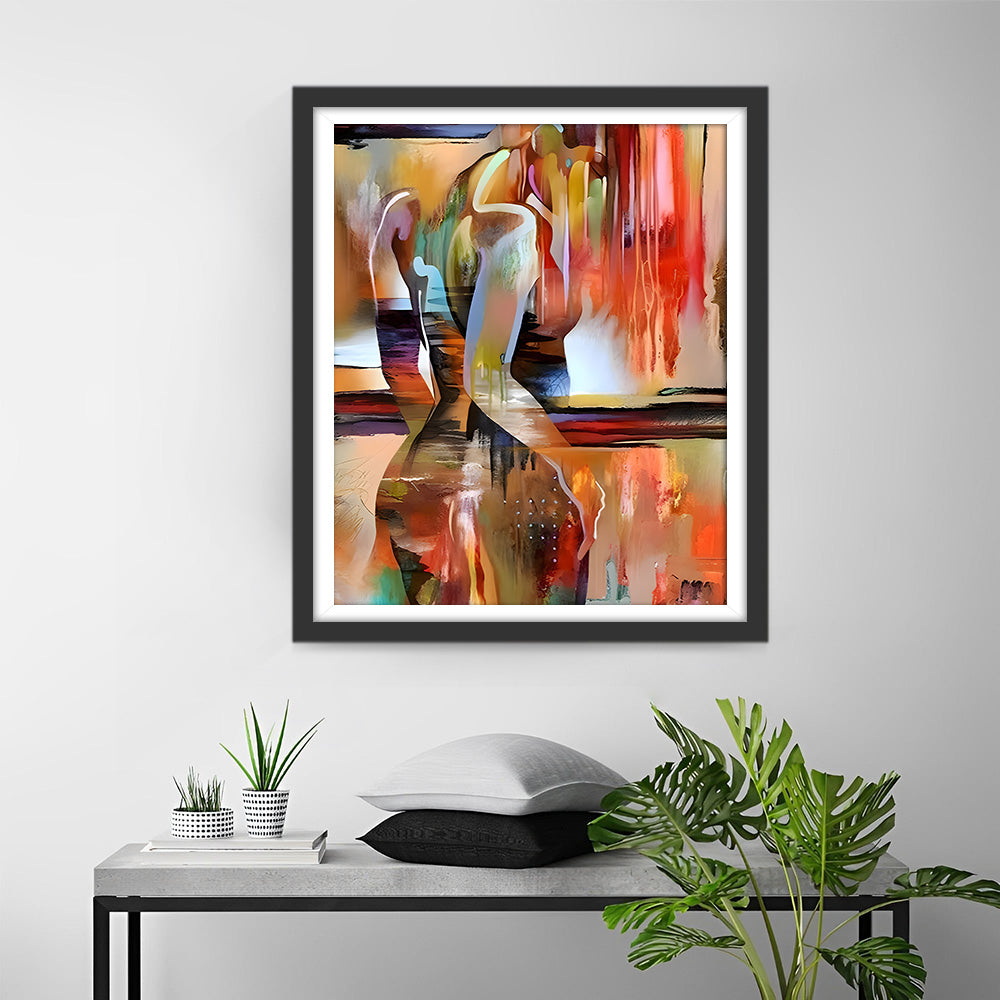 Abstrakte modische sexy Frau Diamond Painting