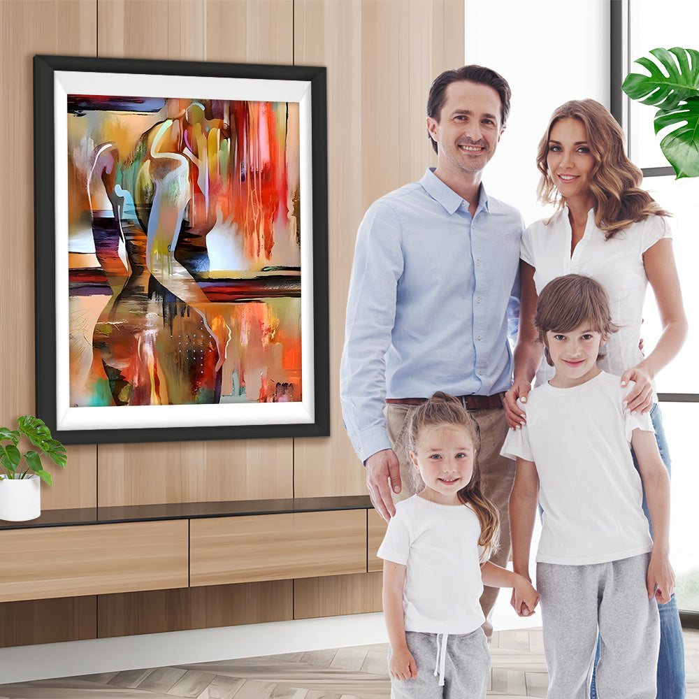 Abstrakte modische sexy Frau Diamond Painting