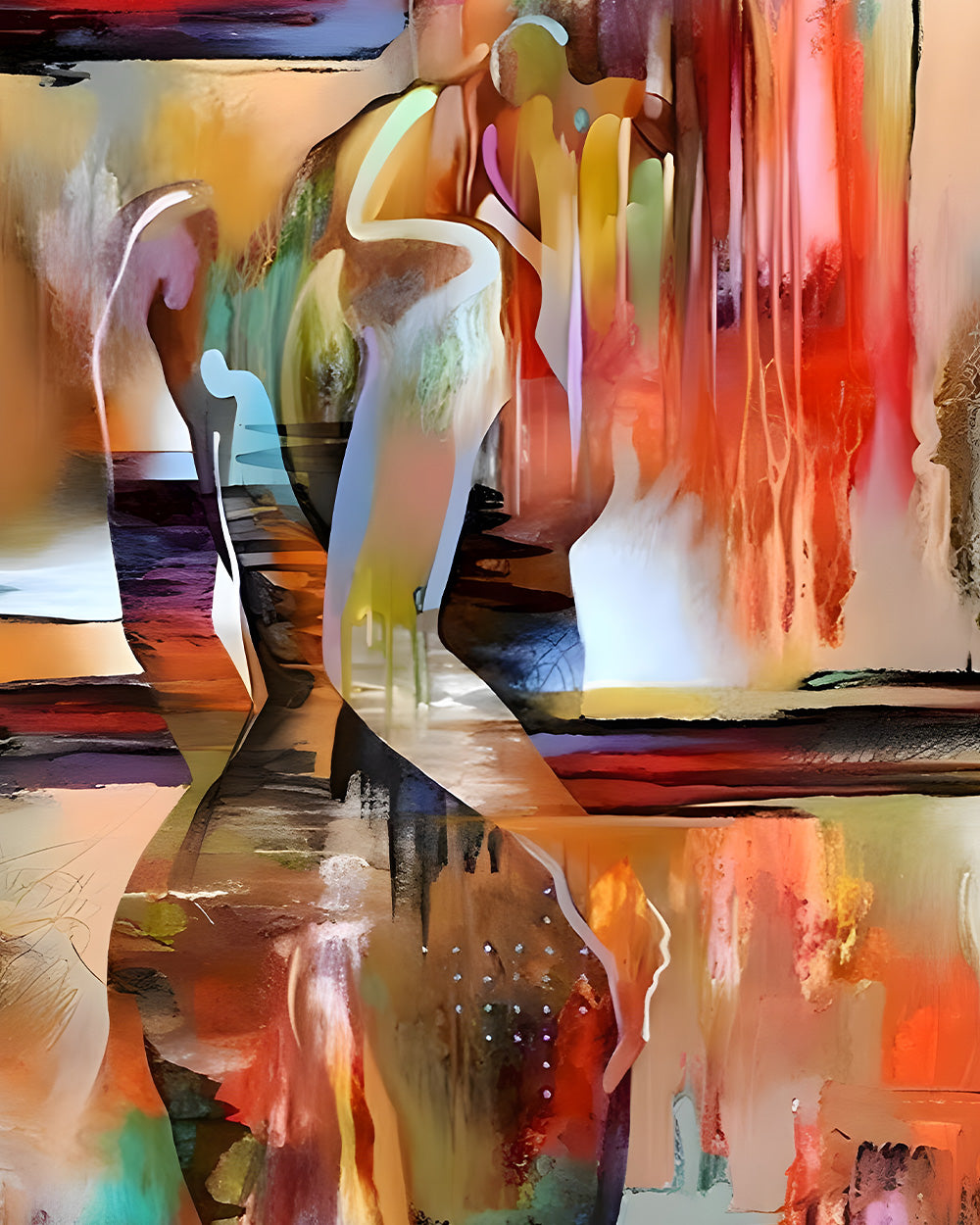 Abstrakte modische sexy Frau Diamond Painting