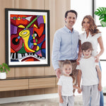 Abstrakte Musikinstrumente Diamond Painting