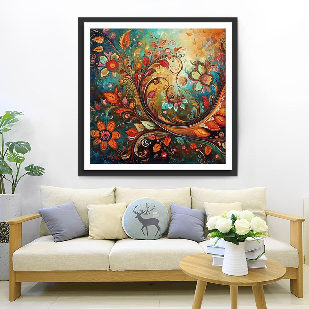 Abstrakte rotierende Rebe Diamond Painting