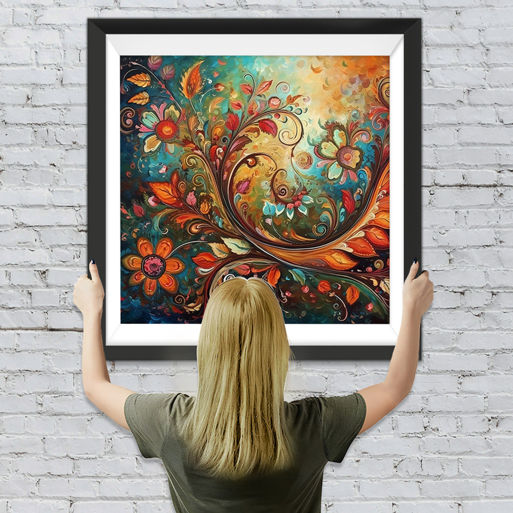 Abstrakte rotierende Rebe Diamond Painting