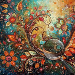 Abstrakte rotierende Rebe Diamond Painting