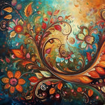 Abstrakte rotierende Rebe Diamond Painting