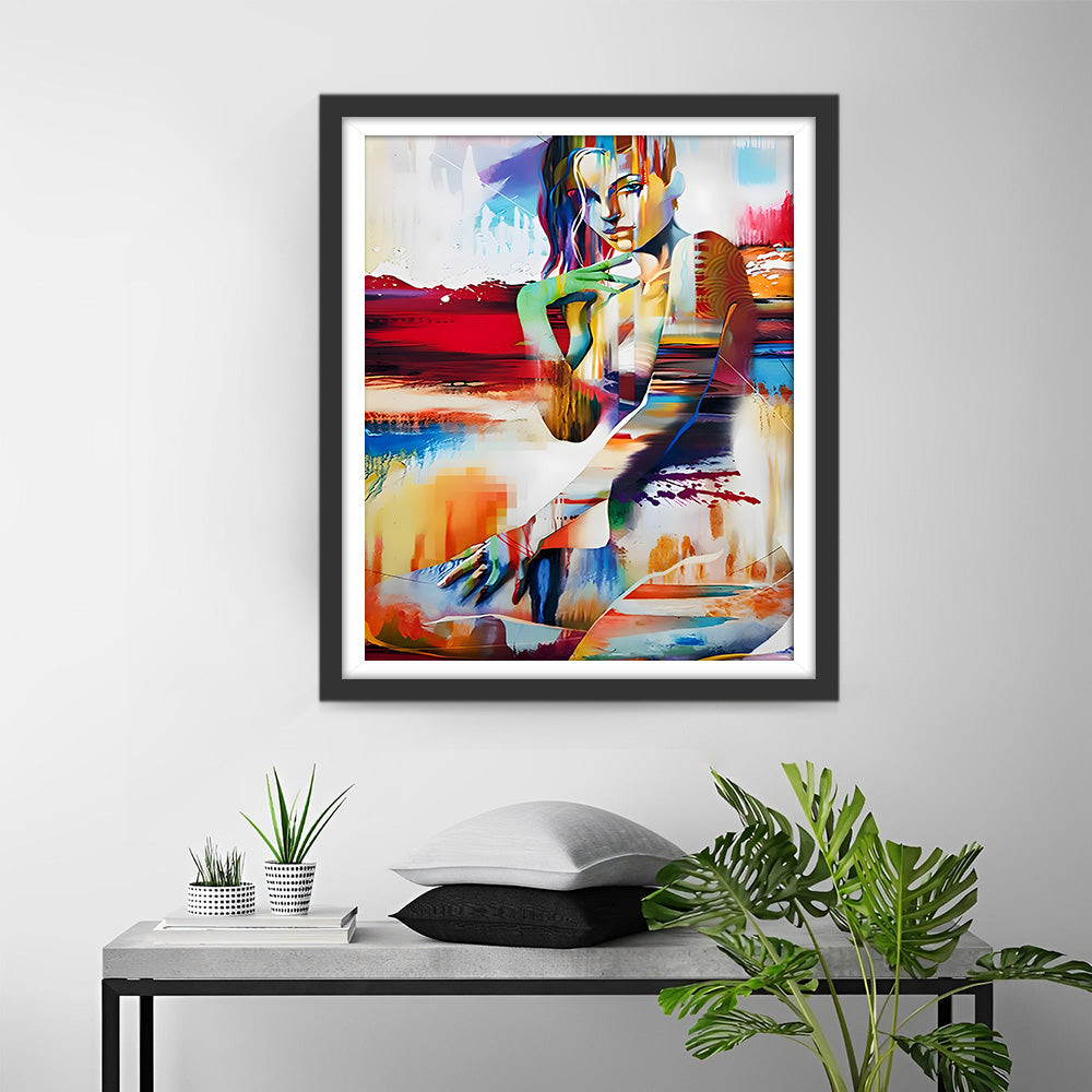 Abstrakte sexy Frau Diamond Painting