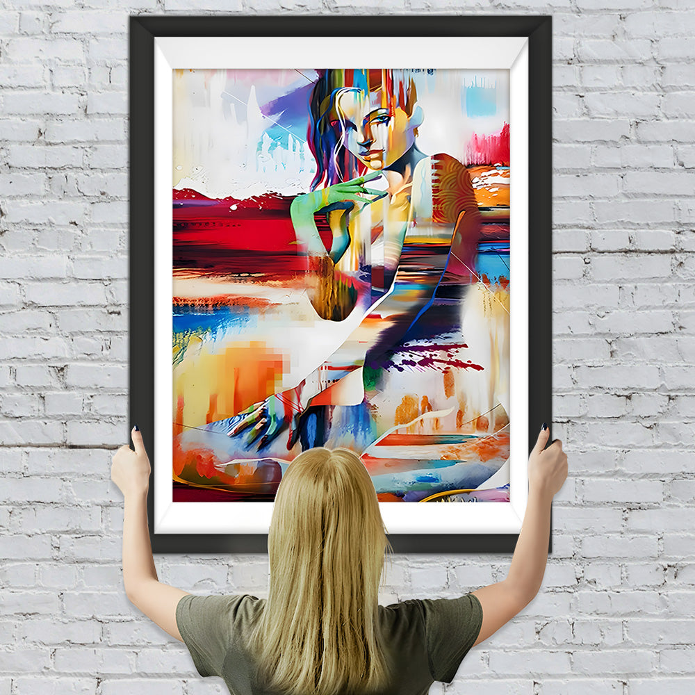 Abstrakte sexy Frau Diamond Painting