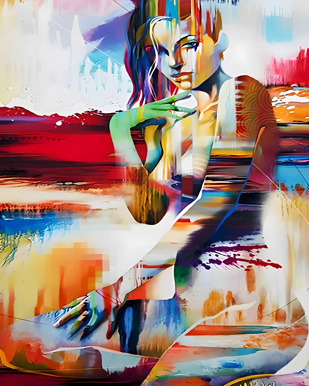 Abstrakte sexy Frau Diamond Painting