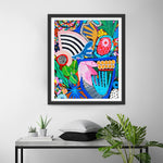 Abstrakte tropische Pflanzen Diamond Painting