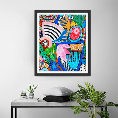 Abstrakte tropische Pflanzen Diamond Painting