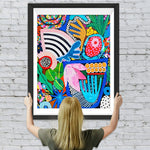 Abstrakte tropische Pflanzen Diamond Painting