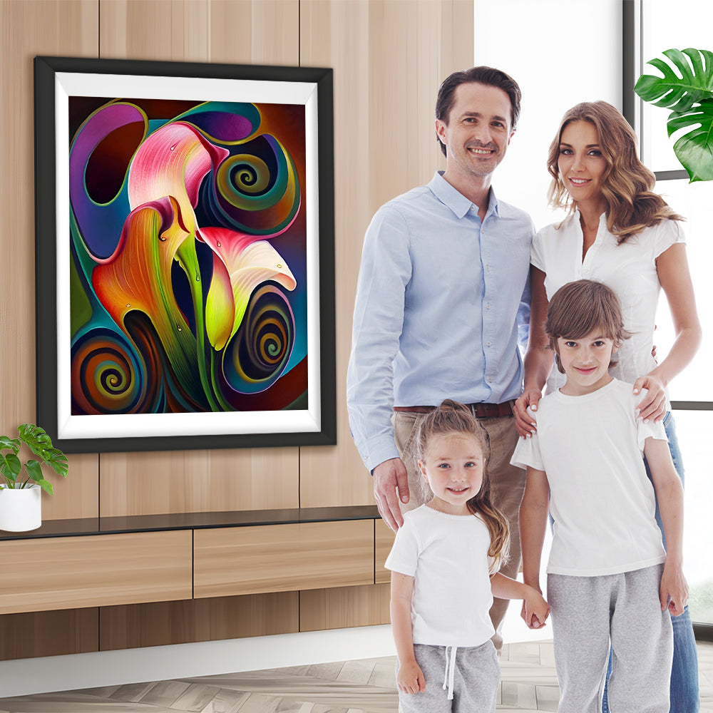 Abstrakte Tulpen Diamond Painting
