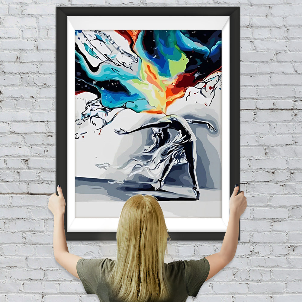 Abstrakte verrückte Tänzerin Diamond Painting