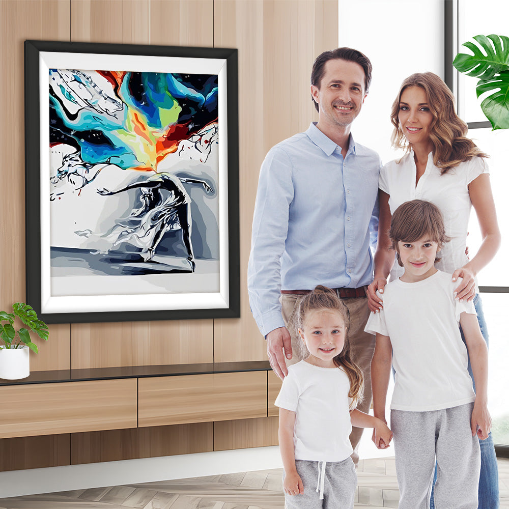 Abstrakte verrückte Tänzerin Diamond Painting