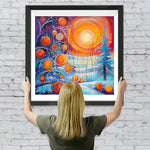 Abstrakte Weihnachtsdekorationen Diamond Painting