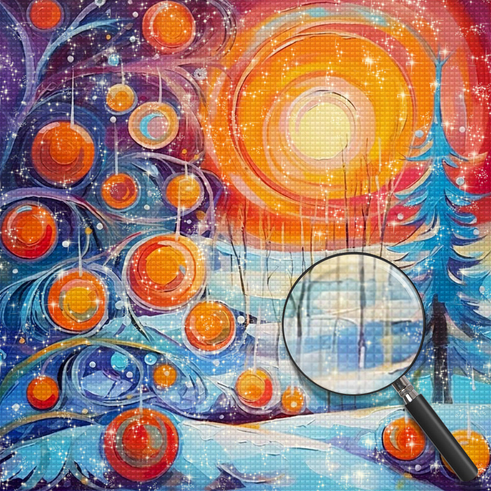 Abstrakte Weihnachtsdekorationen Diamond Painting