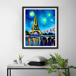 Abstrakter Eiffelturm Diamond Painting