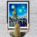 Abstrakter Eiffelturm Diamond Painting