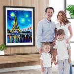 Abstrakter Eiffelturm Diamond Painting