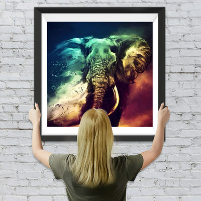 Abstrakter Elefant Diamond Painting