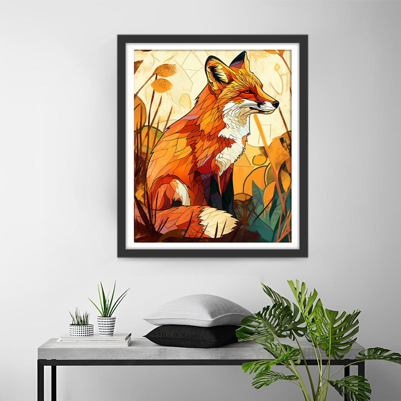 Abstrakter Fuchs Diamond Painting