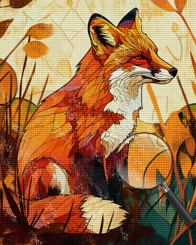 Abstrakter Fuchs Diamond Painting