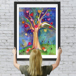 Abstrakter Herzbaum Diamond Painting