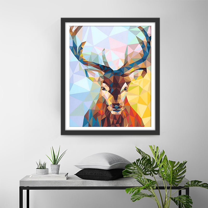 Abstrakter Hirsch Diamond Painting