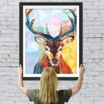 Abstrakter Hirsch Diamond Painting