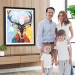 Abstrakter Hirsch Diamond Painting