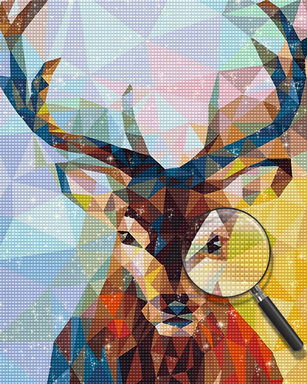 Abstrakter Hirsch Diamond Painting