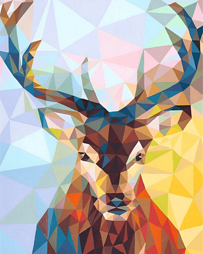 Abstrakter Hirsch Diamond Painting