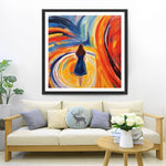 Abstrakter Rücken der Frau Diamond Painting