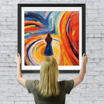 Abstrakter Rücken der Frau Diamond Painting