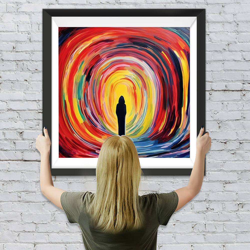 Abstrakter Rücken des Mannes Diamond Painting