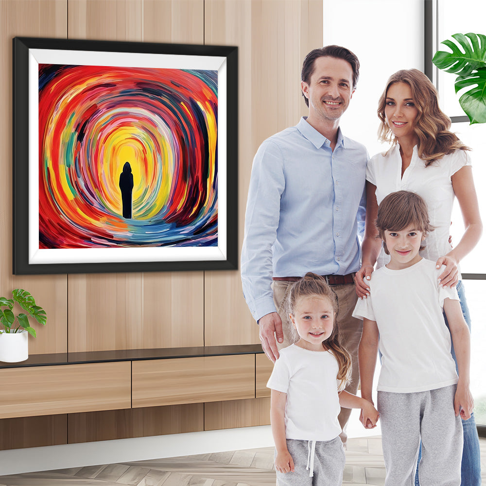 Abstrakter Rücken des Mannes Diamond Painting