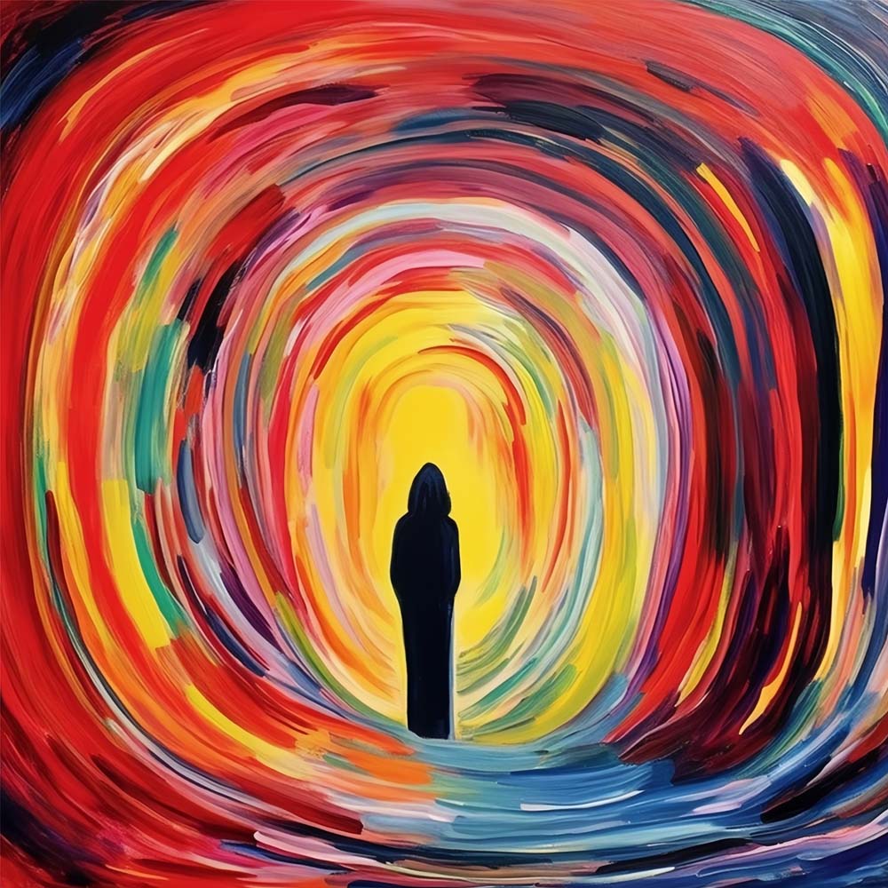 Abstrakter Rücken des Mannes Diamond Painting