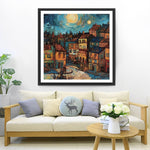 Abstrakter Stil Stadt Diamond Painting