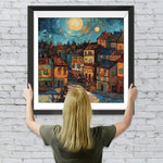 Abstrakter Stil Stadt Diamond Painting