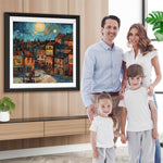 Abstrakter Stil Stadt Diamond Painting