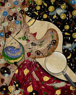 Abstrakter Traum einer brünetten Frau Diamond Painting