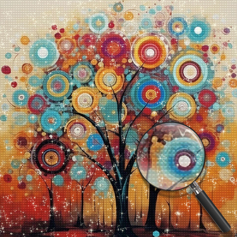 Abstrakter üppiger Baum Diamond Painting