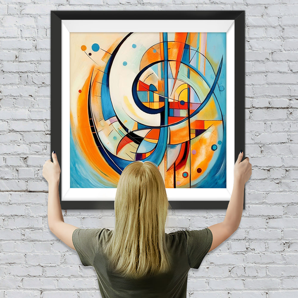 Abstraktes geometrisches Muster Diamond Painting