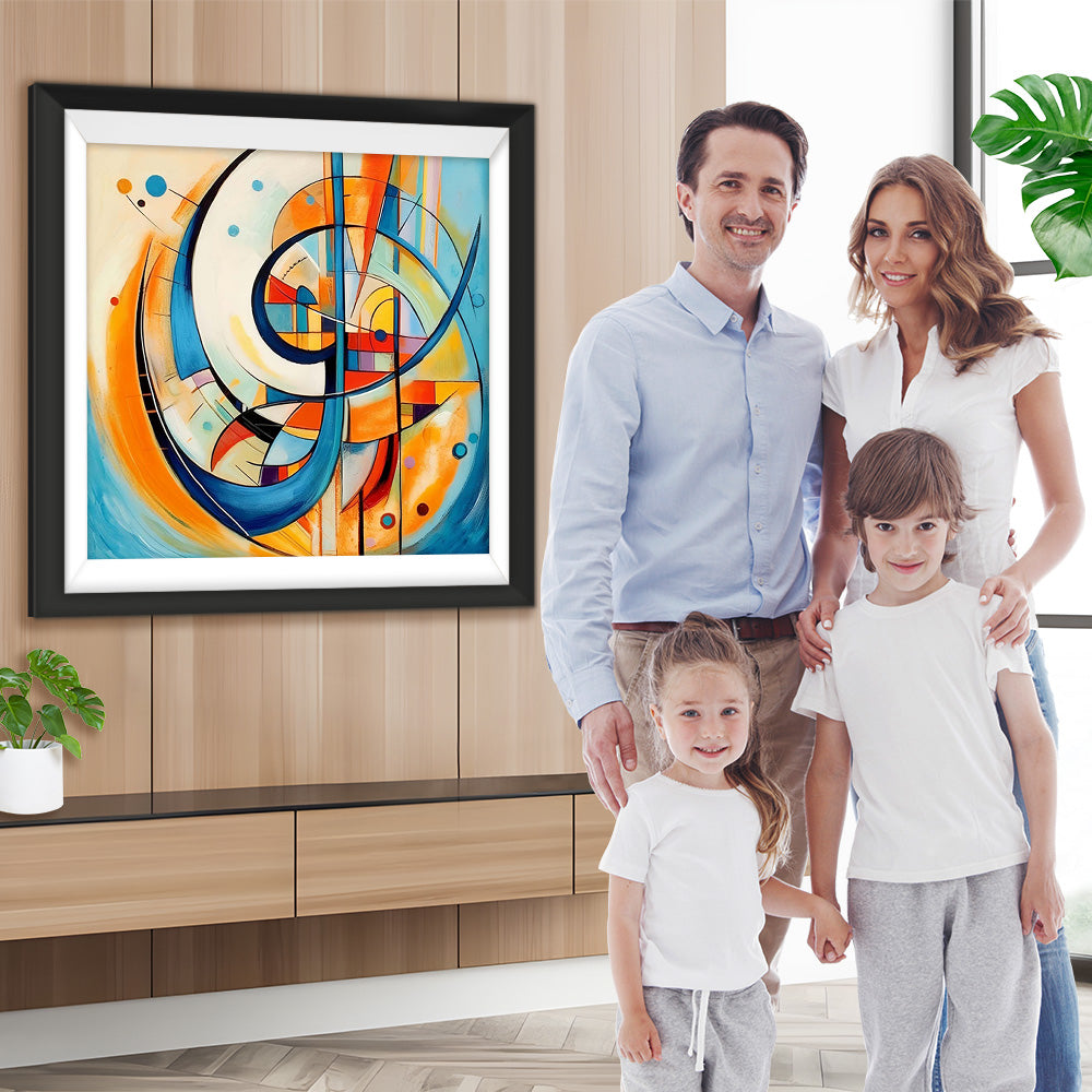 Abstraktes geometrisches Muster Diamond Painting